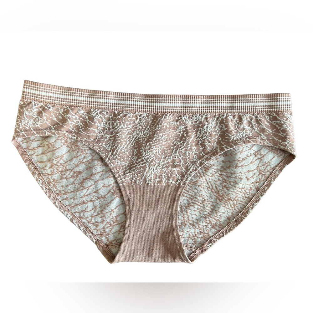 Auden Cotton Beige Animal Print Panties, Size M